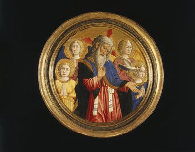 God the Father with Four Angels and the Dove of the Holy Spirit by Giovanni Francesco da Rimini
